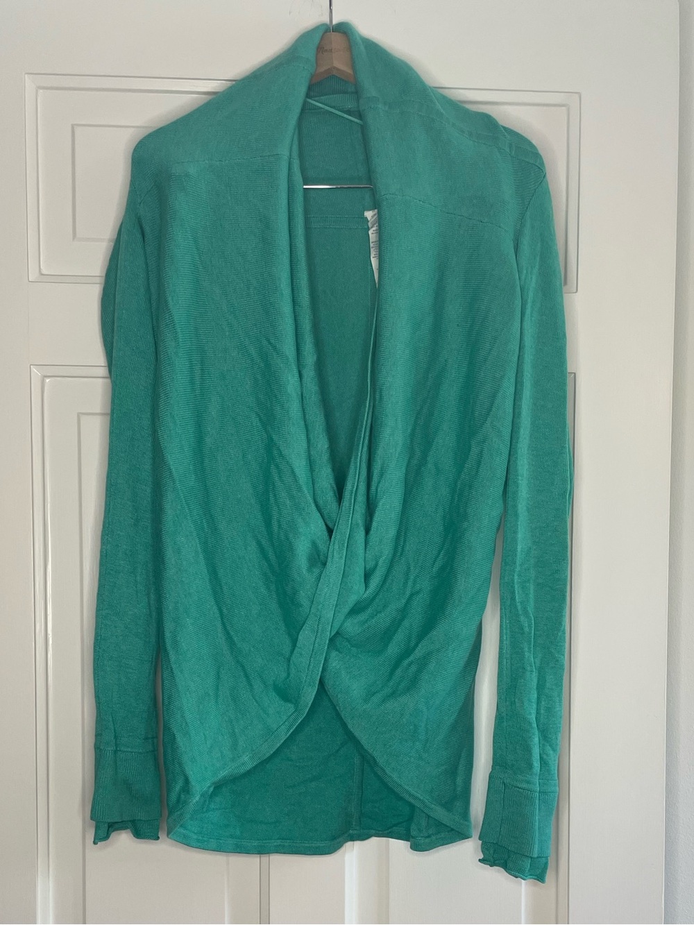 Lululemon cozy green wrap sweater